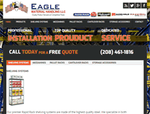 Tablet Screenshot of eaglematerialhandling.com